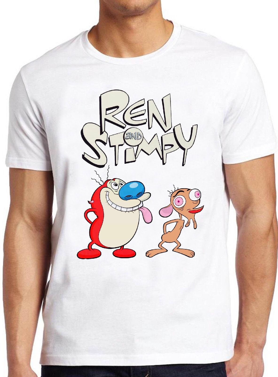 Ren and Stimpy T Shirt B1622 Funny Poster Retro Cool Top Tee Etsy UK