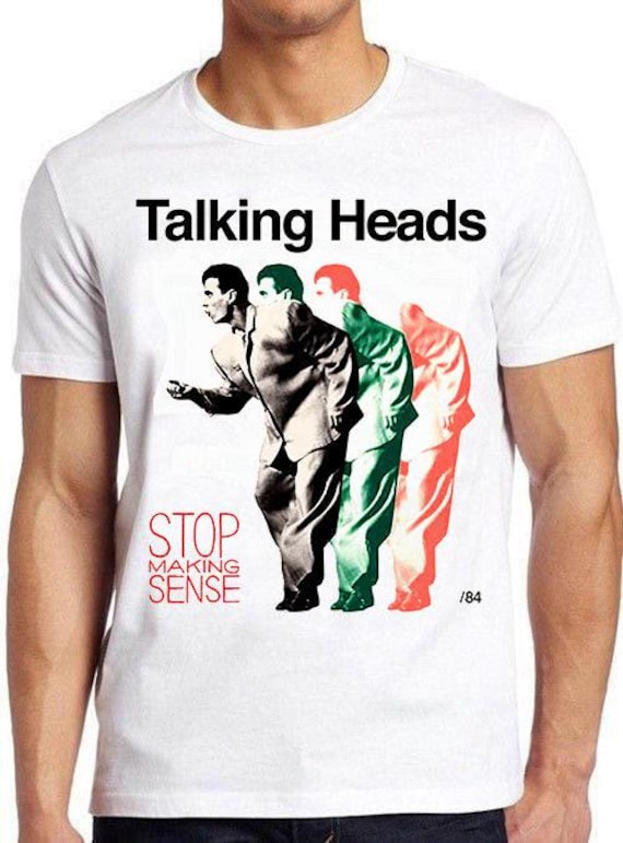 Maglietta Talking Heads Stop Making Sense - Edizione Limitata Copertina Vinile - Bianca M1620