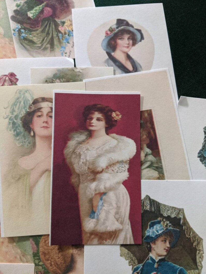 Victorian Women Antique Portraitsprinted Vintage Drawings of Women 39