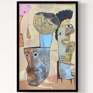 Io e te • Arte outsider • Dipinto originale •