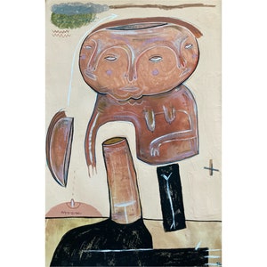 Milk • Mixed Media on paper • Contemporary • Outsider Art •