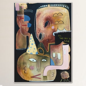 Say No To Love… Outsider art original