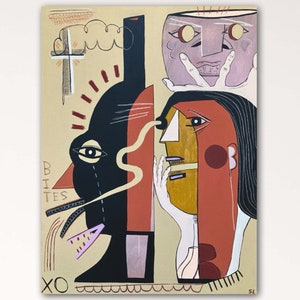Bites • Original Painting •  Outsider Art •
