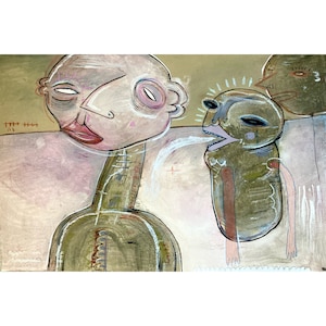 Distant Space • Mixed Media on paper • Contemporary • Outsider Art •