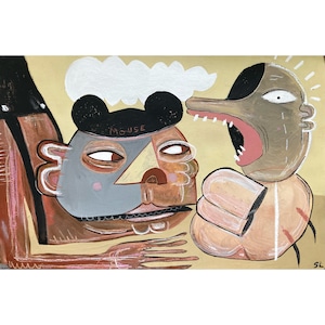 Mouse Trap • Original Painting • Outsider Art •