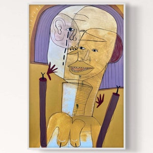Nessun posto dove tornare a casa • Dipinto originale • Opere d'arte moderna •