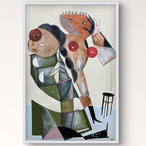 Debes estar tomándome el pelo • Arte popular • Pintura cubista contemporánea • Arte marginal