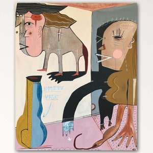 Empty Vase • Modern Artwork •  Outsider Art •
