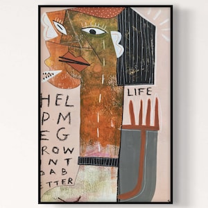 Grow Into A Better Life . Outsider Raw Art