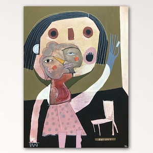 Trying To Be Better • Original Painting •  Art •  Outsider •