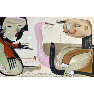 Scraps • Mixed Media Painting • American Folk Art • Outsider Art •