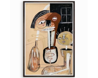 Haven’t Left The House In Weeks • Mixed Media  • Outsider Art • American Folk Painting •