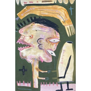 Get Myself Together • Mixed Media on paper • Contemporary • Outsider Art •