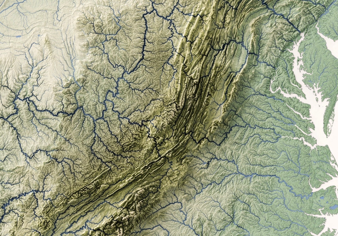 Hydrologic Map Of The United States Of America Stream Etsy Il 1140xN.2726014346 6odk