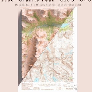 Parque Nacional Point Reyes Topografía histórica del USGS representada en 3D de 1916 Impresión 2D imagen 7