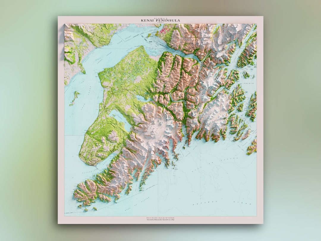 Kenai Peninsula & Vicinity 1958 Historic Alaska USGS Composite