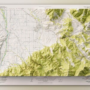 City of Bozeman & Vicinity (1951) - Historisches Montana USGS Quad Verbundstoff - Topographisch Reliefkarte Druck
