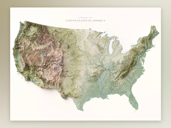 United States Map Of Rivers Draw A Topographic Map