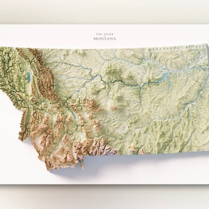 Mapa hidrológico de Montana: visualización del orden de los arroyos con datos topográficos