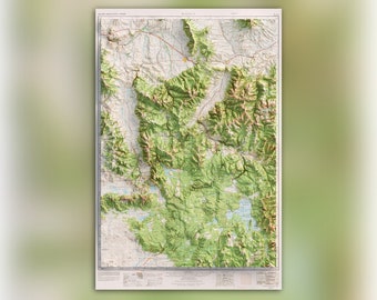 Utah NCR Series Raised Relief Map by Hubbard Scientific - The Map Shop