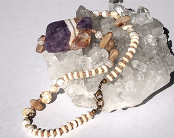 Hond Tooth Amethyst Ketting
