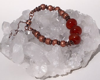 Dikke Carnelian Armband