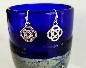 Silver Irish/Celtic Knot Dangle Earrings