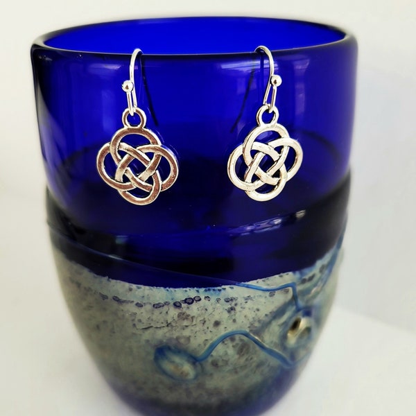 Silver Irish/Celtic Knot Dangle Earrings