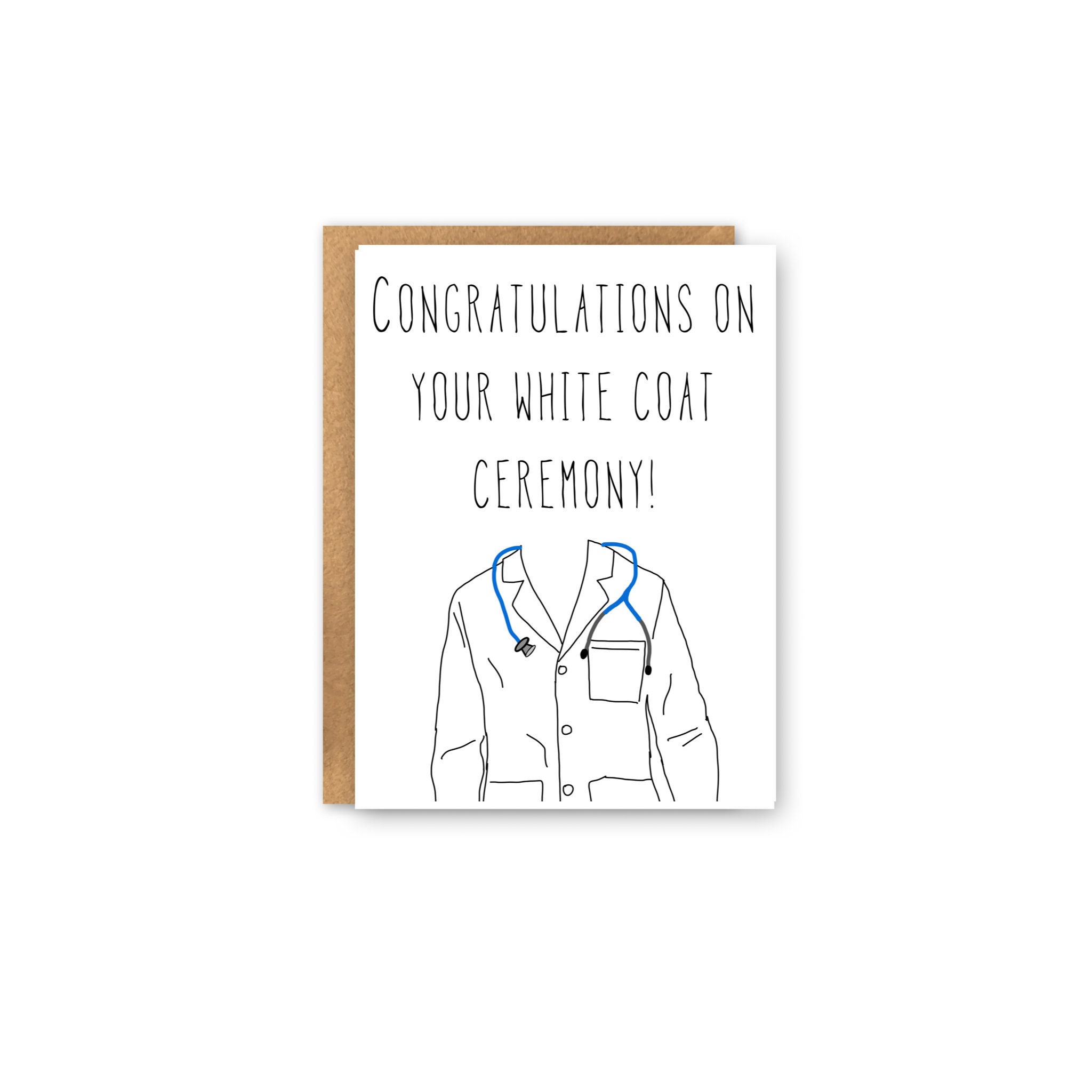 Printable White Coat Ceremony Card Physical Therapy Nursing Etsy