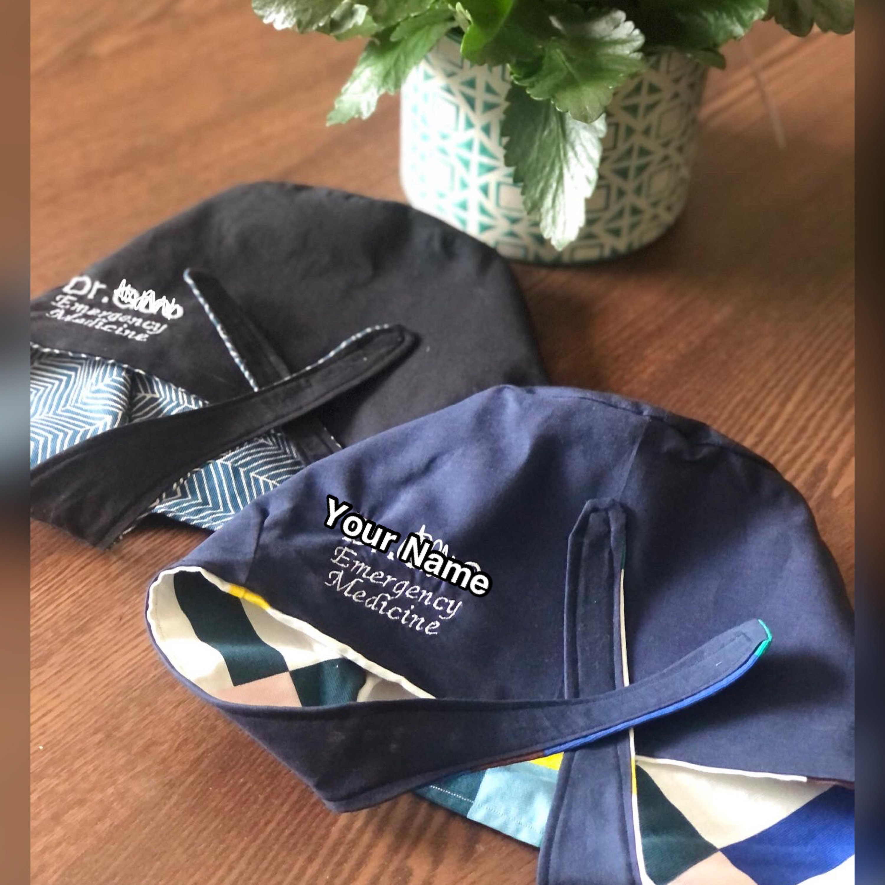 Scrub Cap with customized embroidery for healthcare workers Etsy