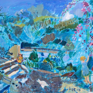 Elli&#39;s Garden Painting: Chios Island, Greece