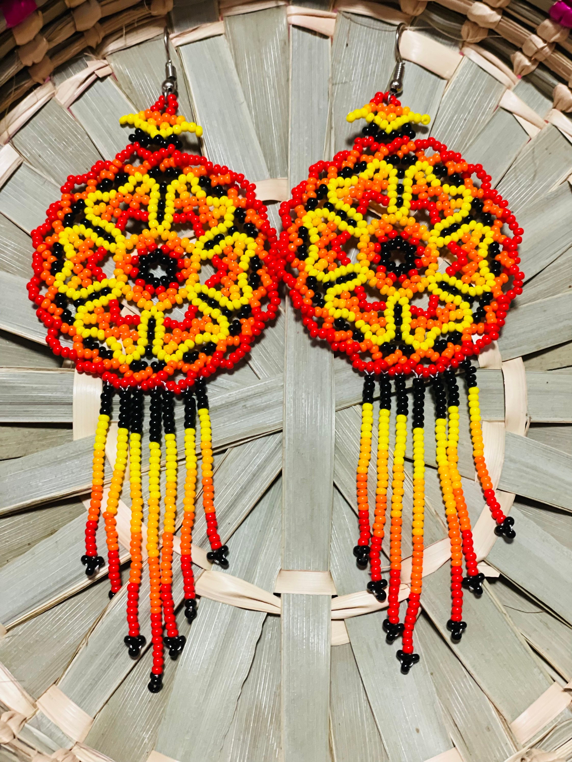 Huichol earrings deals