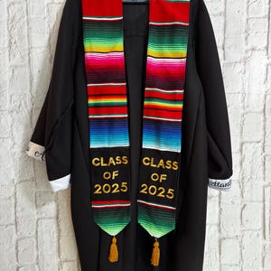 Mexican Serape Stole, Graduation Stoles, Graduation Sash, Hispanic Graduation Stole, Class of 2025