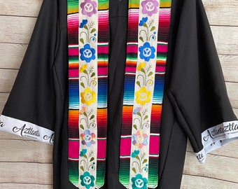 Graduation Stoles, Embroidered Graduation Stole, Graduation Sash, Mexican Graduation Stoles, Class of 2026 Stoles