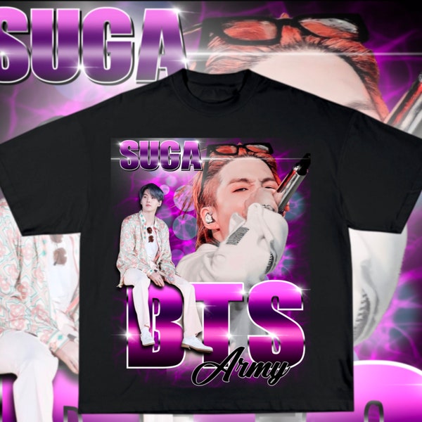 Ready to print T-shirt design Suga of Bts, For printing Dtg, sublimation, dtf. T-shirt printing design