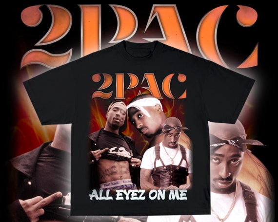 Ready to Print T-shirt Design, Vintage Rap Tee, Tupac Png File, Rap Bootleg  Shirt Design for Dtg , Dtf, Sublimation Printing. 