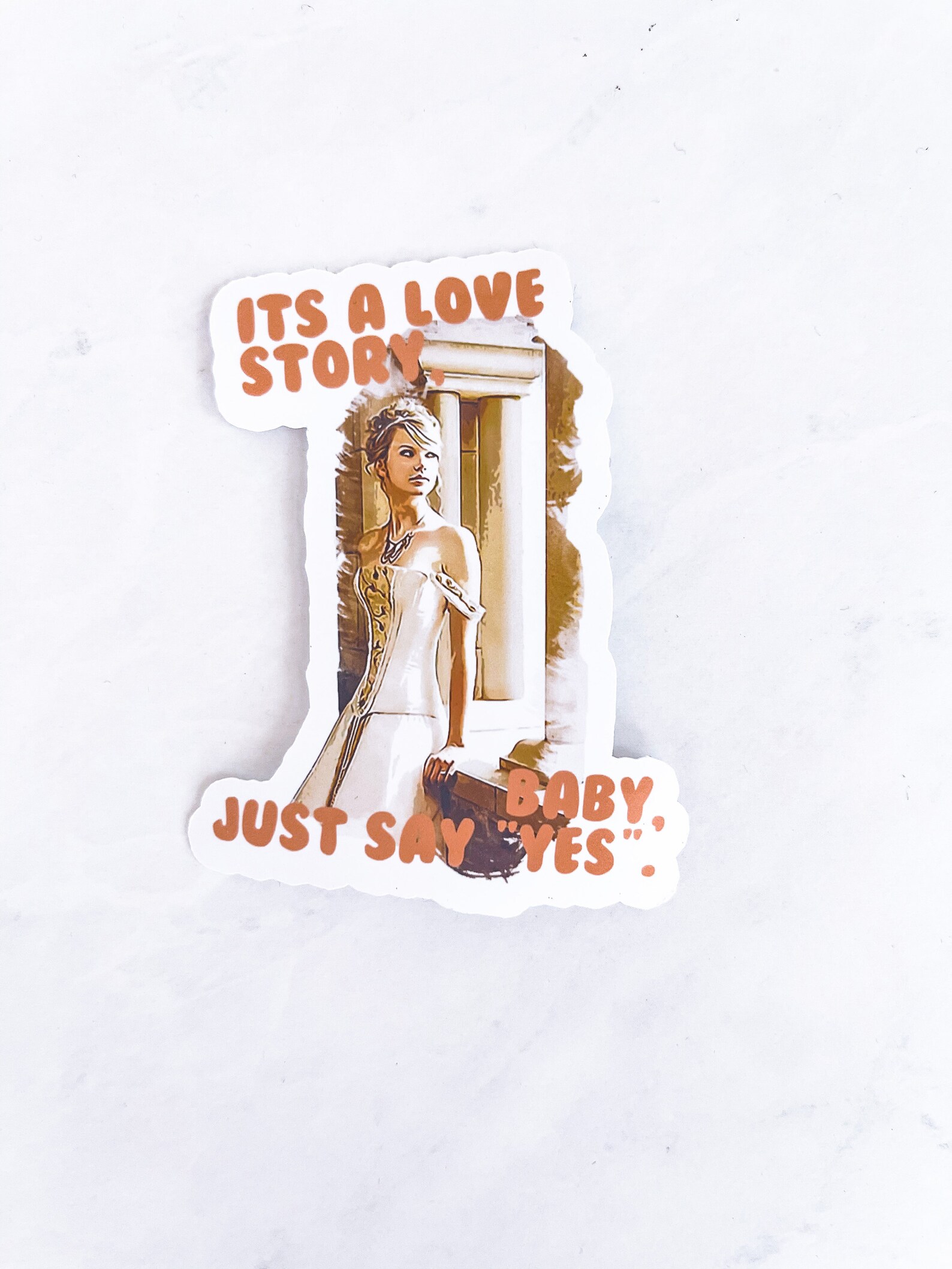 Taylor Swiftie Sticker Love Story Sticker Swiftie Fan Etsy