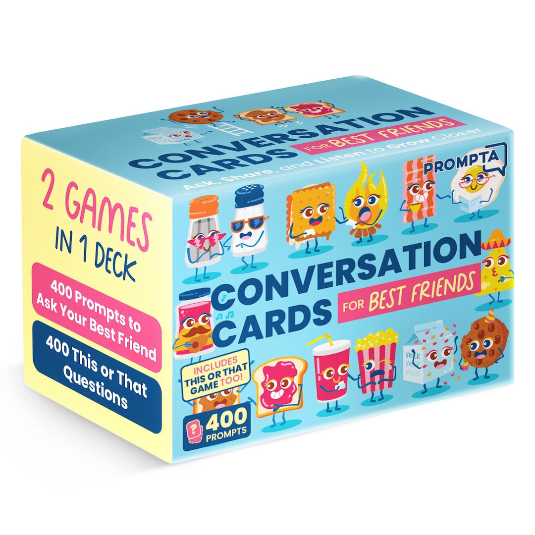 Conversation Cards for Best Friends 400 BFF Questions for Adult Best