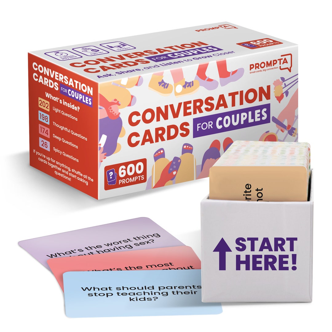 598 Conversation Cards for Couples Card Games for Couples Conversation