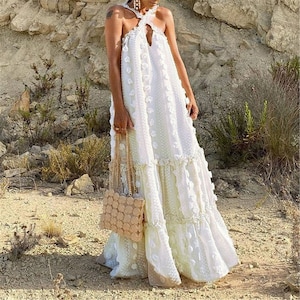 Summer Beach Dress Maxi Boho Dress Fairy Dress Maxi Kaftan - Etsy