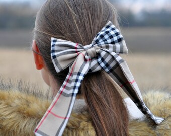 burberry baby hair bow