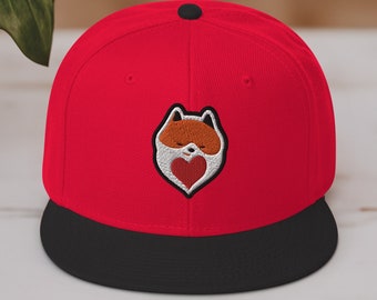 Shiba Inu Hat, Shiba Embroidered Baseball Cap, Shiba Inu Gift, Embroidered Unisex Hat, Shiba Wool Snapback Cap, Shiba Inu Lover Gift