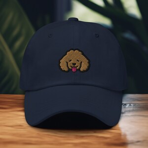 Labradoodle Embroidered Dad Hat, Doodle Adjustable Baseball Cap, Gift for Dog Lovers, Moms, and Dads