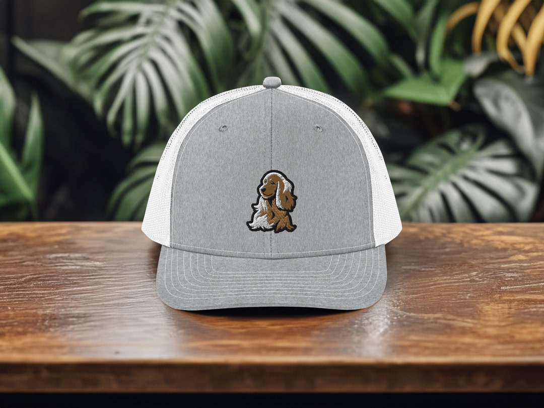 Cocker Spaniel Trucker Cap, Premium English Cocker Spaniel Adjustable ...