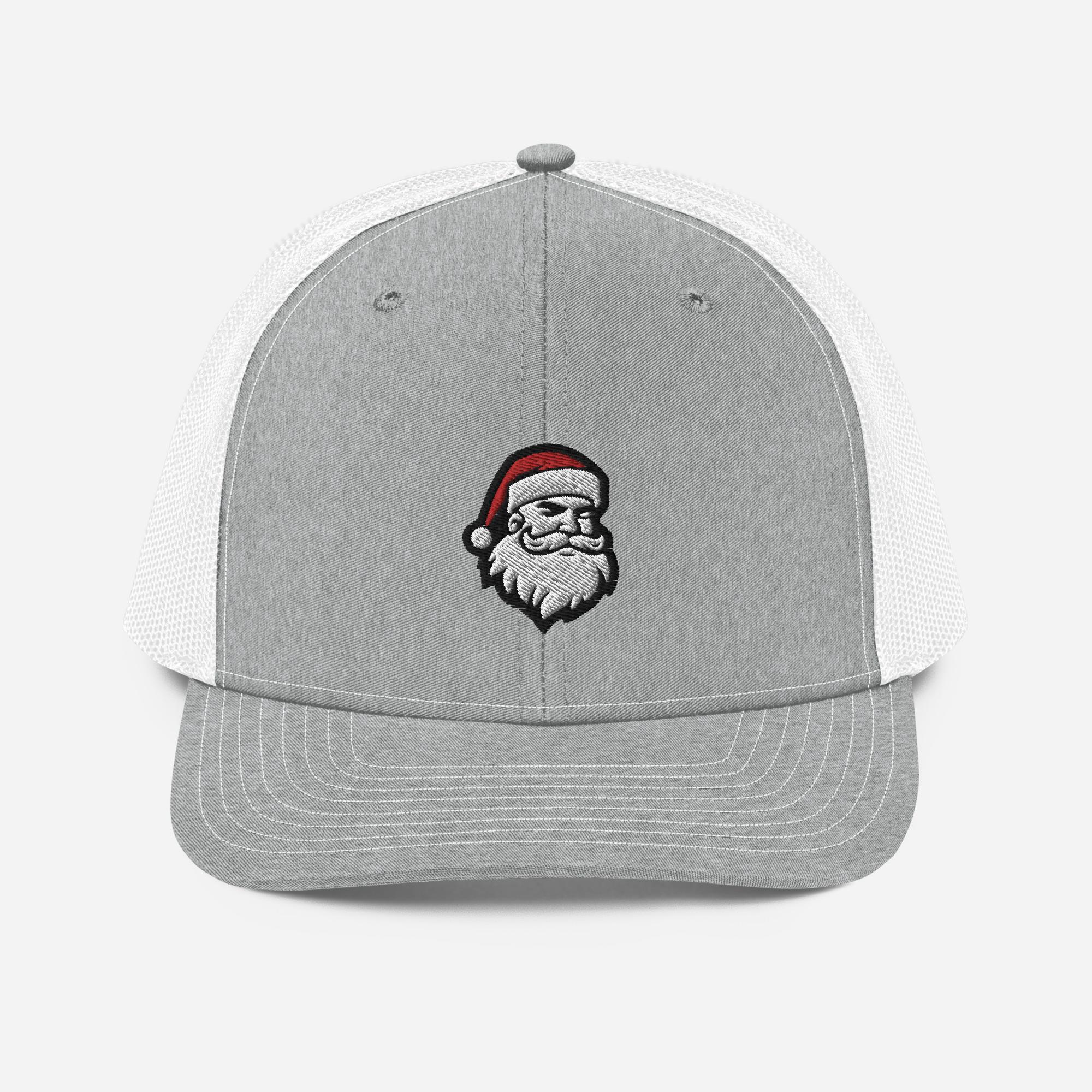 Santa Claus Handmade Trucker Hat, NWT, adjustable size Santa Claus Going For A Ride Velvet Red/Black Trucker  main image 3