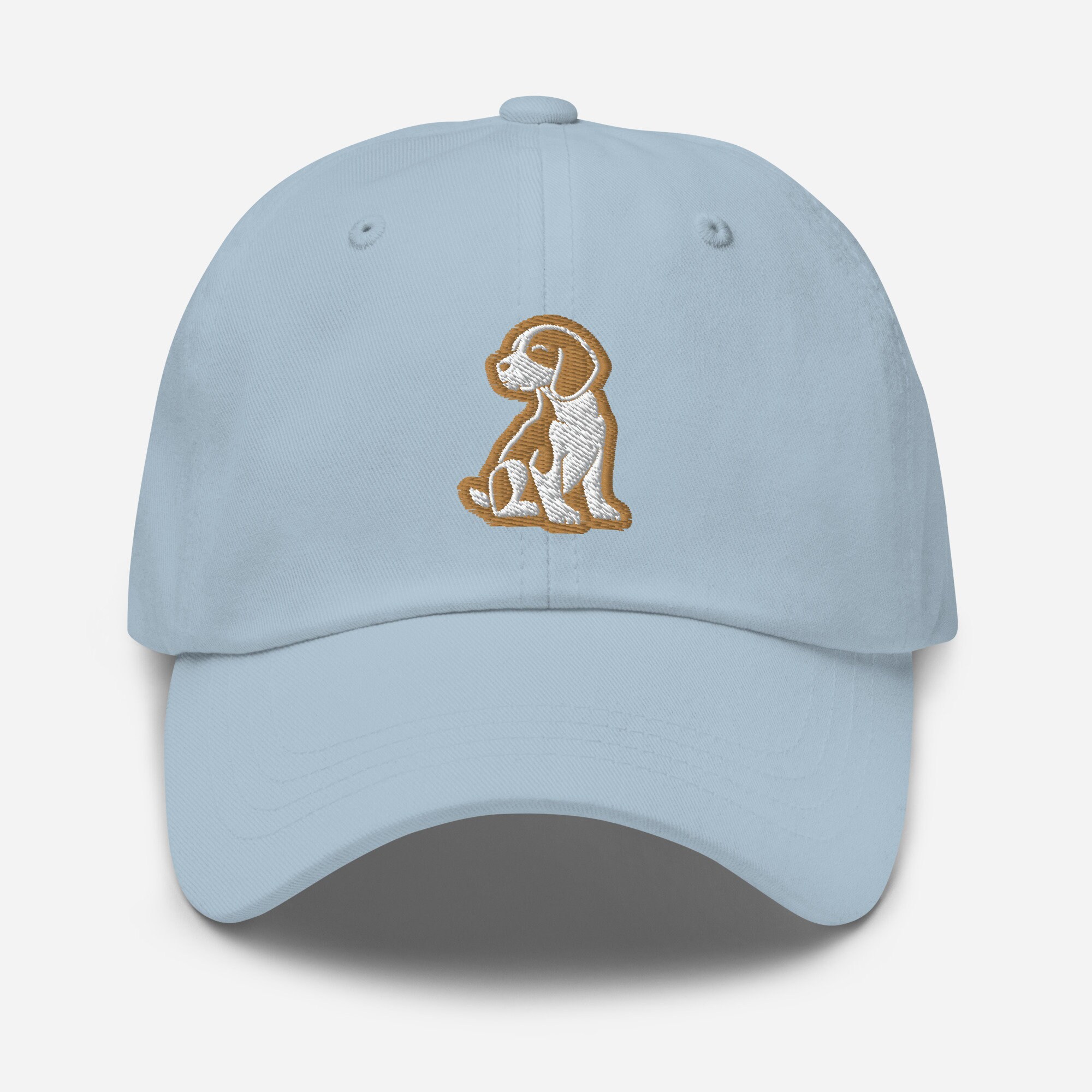 Beagle Elegance: Gold and White Embroidered Dog Adjustable  display picture 3
