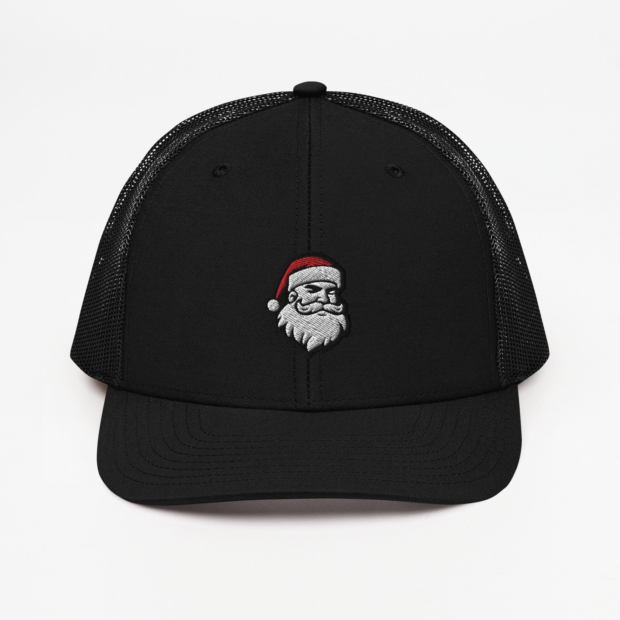Embroidered Santa Trucker Cap, Adjustable Christmas Baseball  display picture 1