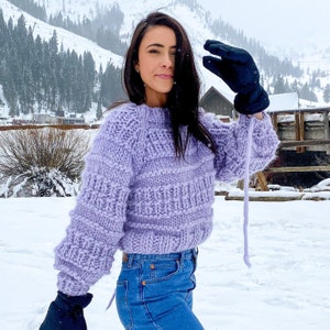 Knitting Pattern: JESS SWEATER Chunky Textured Slight - Etsy