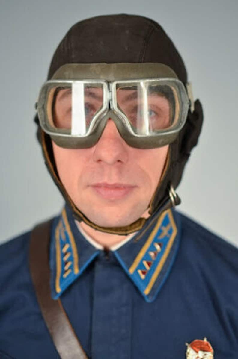 Genuine Soviet Russian Army Aviator Goggles Eye Protection Etsy