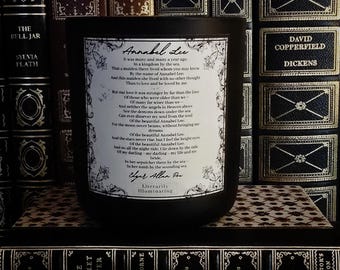 Annabel Lee Literary Candle | Edgar Allan Poe | Sea Scented | Bookish Candles